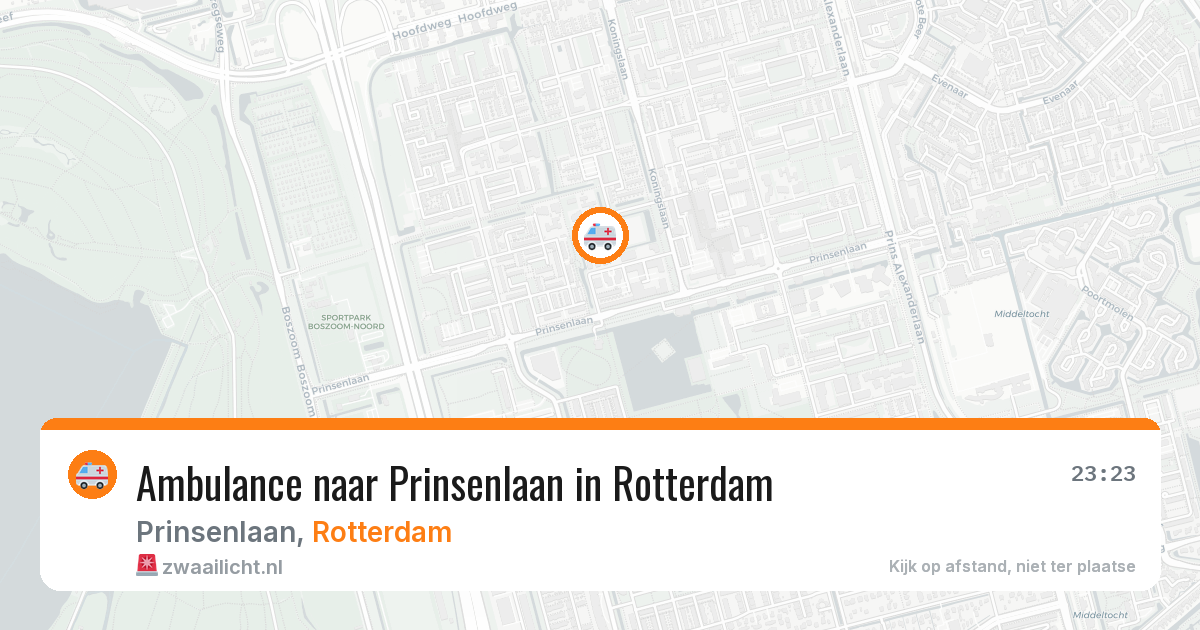 Ambulance naar Prinsenlaan in Rotterdam — 11 aug 2026