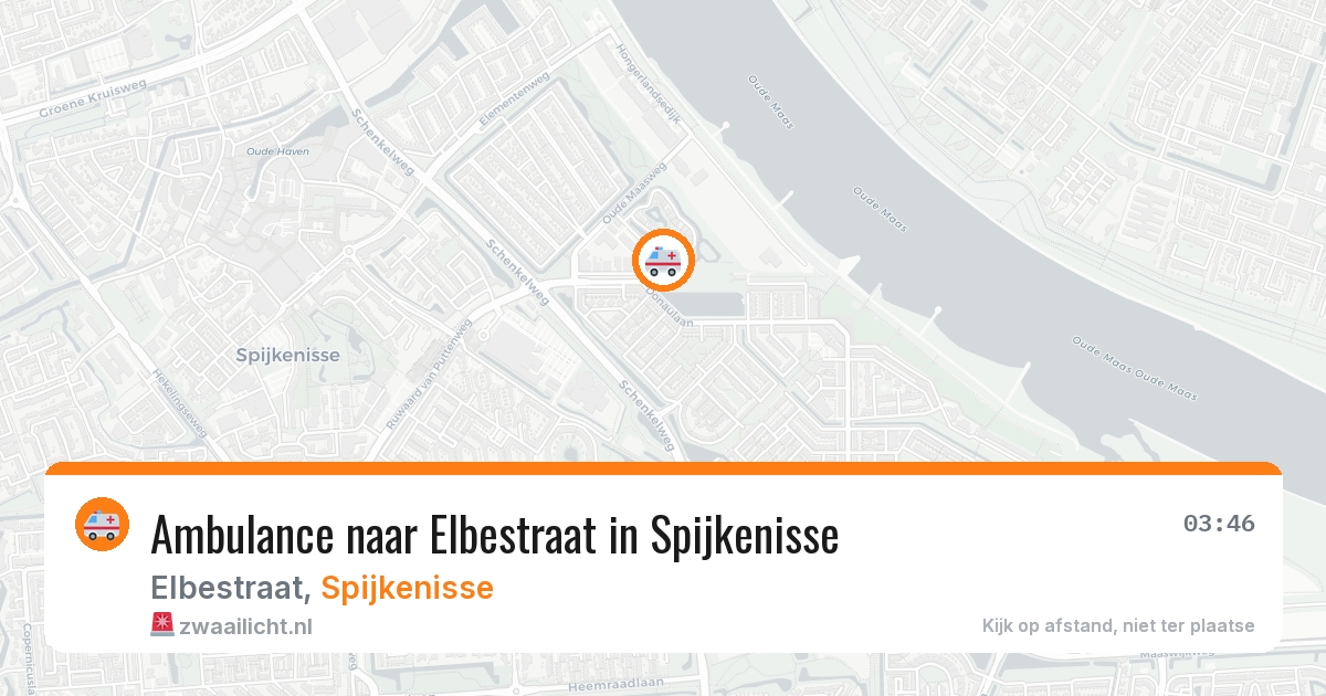 Ambulance naar Elbestraat in Spijkenisse — 7 mrt 2026