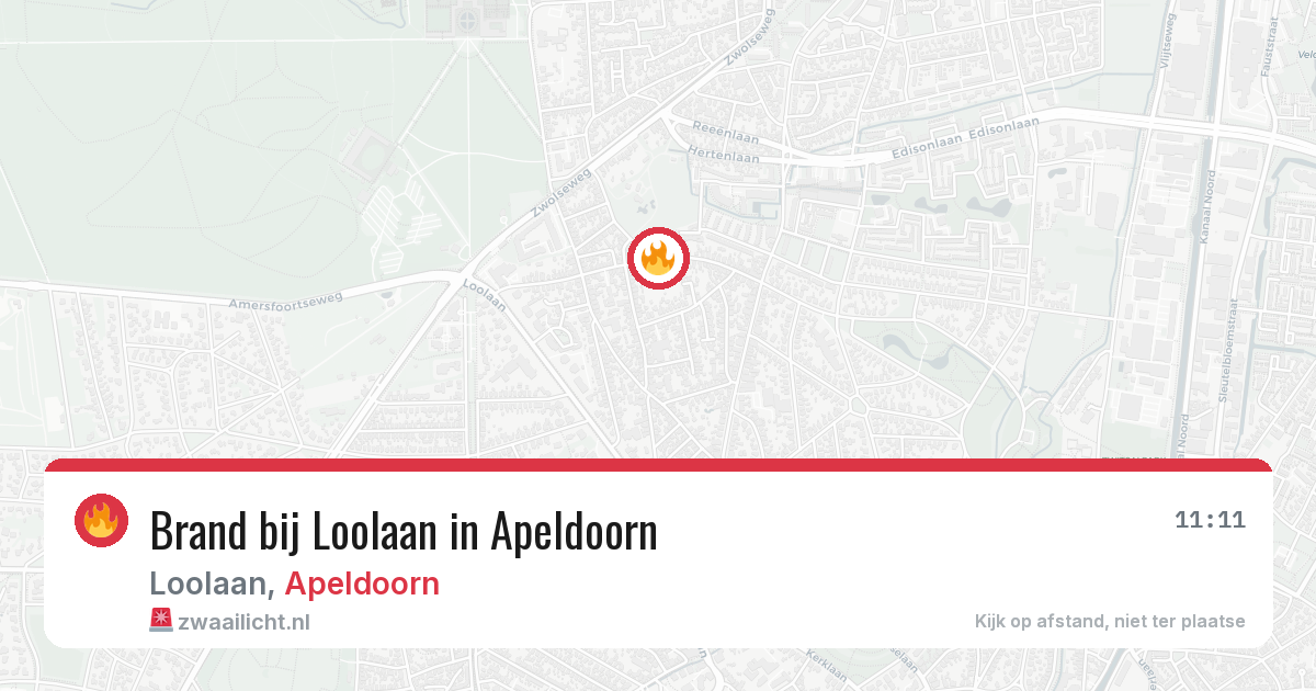 Brand bij Loolaan in Apeldoorn — 20 mei 2026