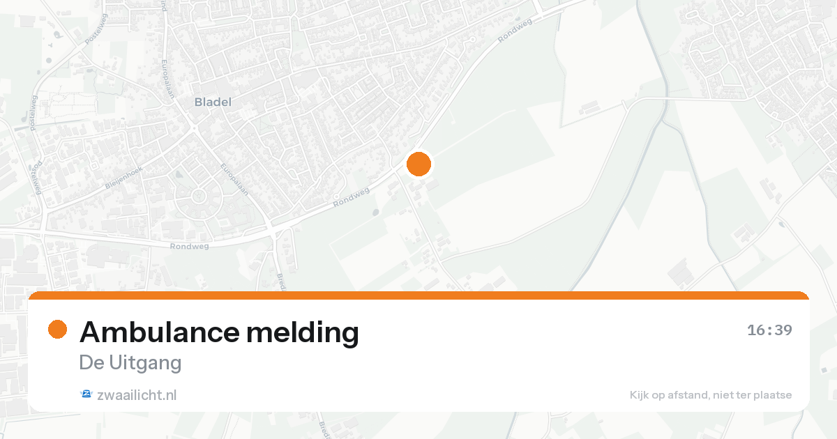 Ambulance melding — 13 jun 2026