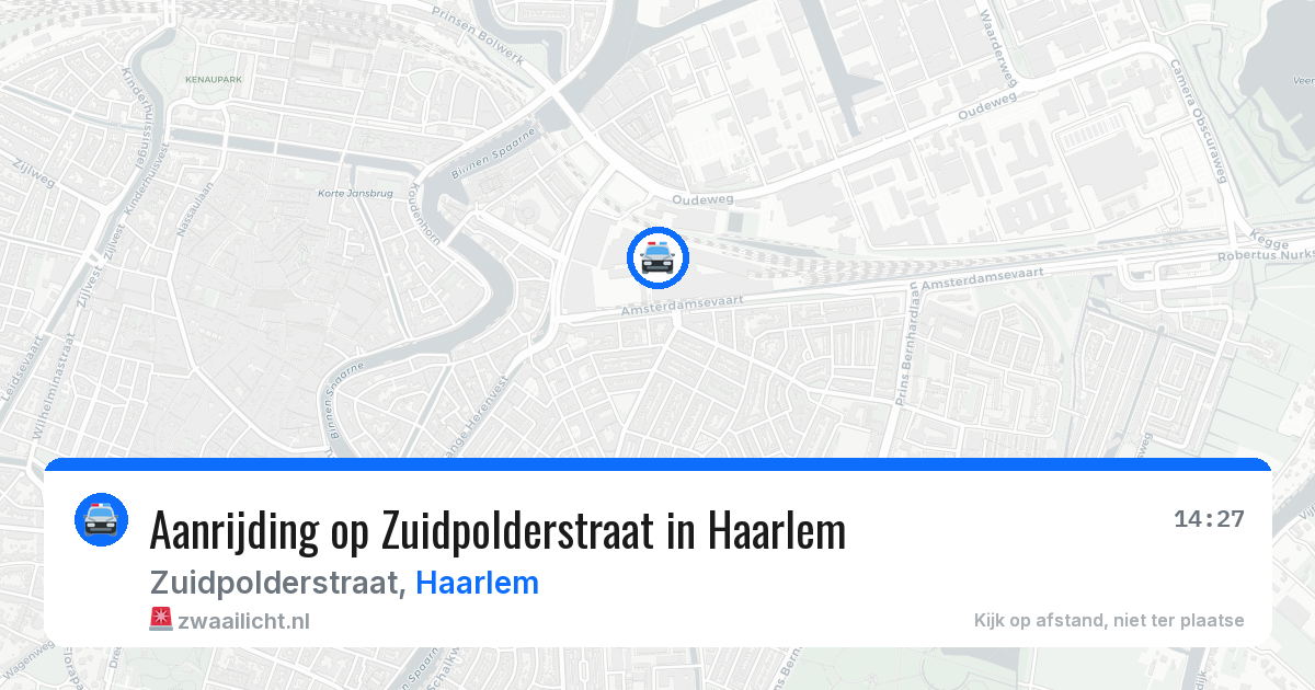 Aanrijding op Zuidpolderstraat in Haarlem — 5 mei 2026