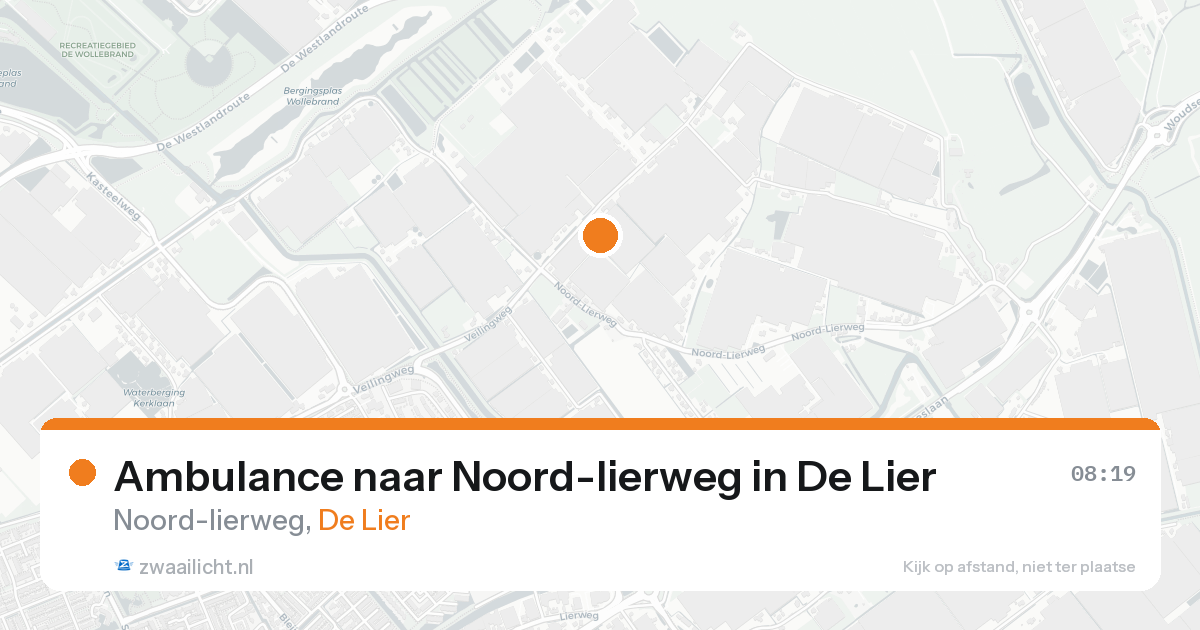 Ambulance naar Noord-lierweg in De Lier — 18 aug 2026
