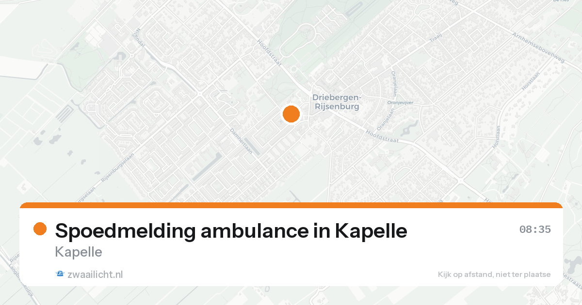 Spoedmelding ambulance in Kapelle — 7 feb 2026