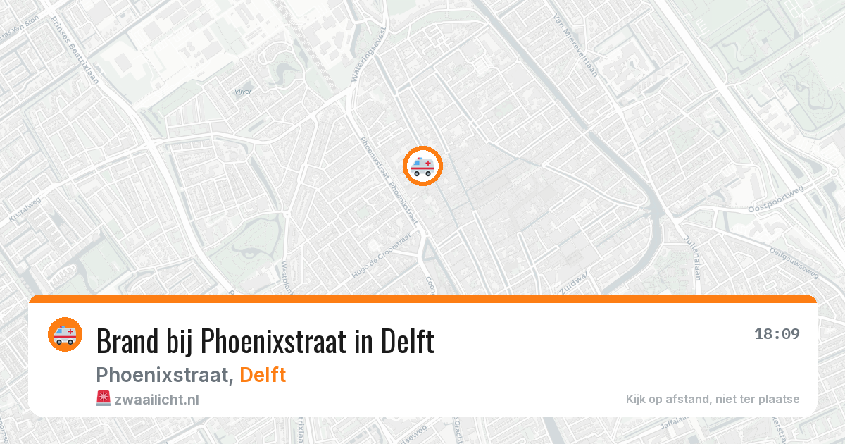 Brand bij Phoenixstraat in Delft — 11 mrt 2026