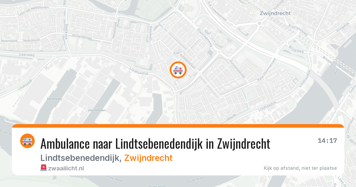 Ambulance naar Lindtsebenedendijk in Zwijndrecht — 9 jul 2026