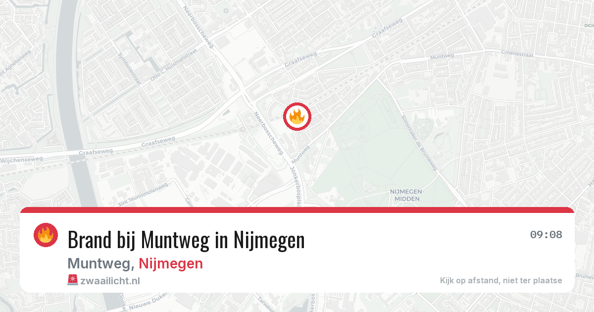 Brand bij Muntweg in Nijmegen — 26 jun 2026
