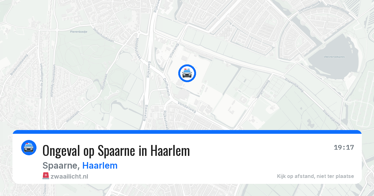 Ongeval op Spaarne in Haarlem — 31 mei 2026