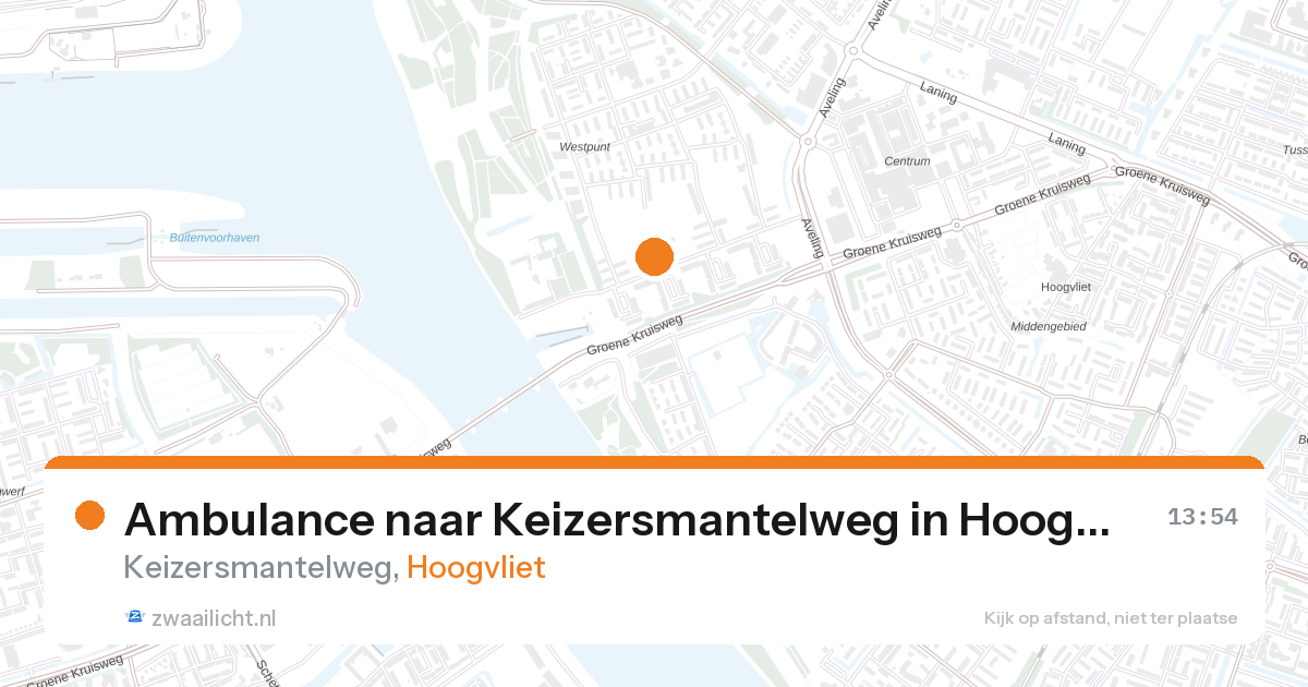 Ambulance naar Keizersmantelweg in Hoogvliet — 17 jul 2026