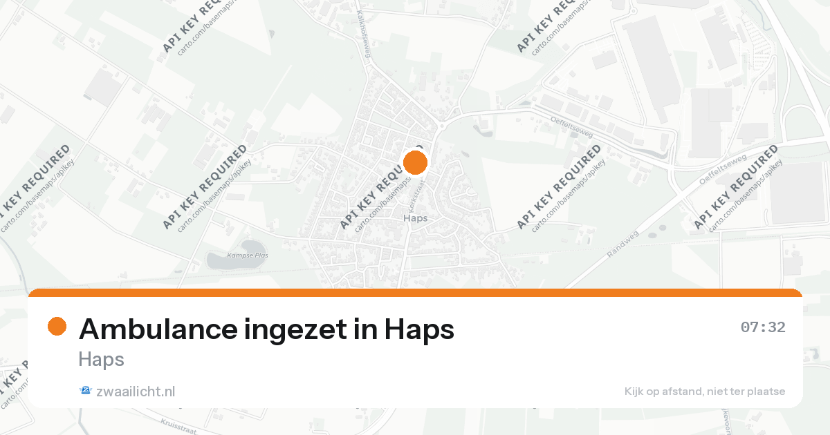 Ambulance ingezet in Haps — 7 feb 2026