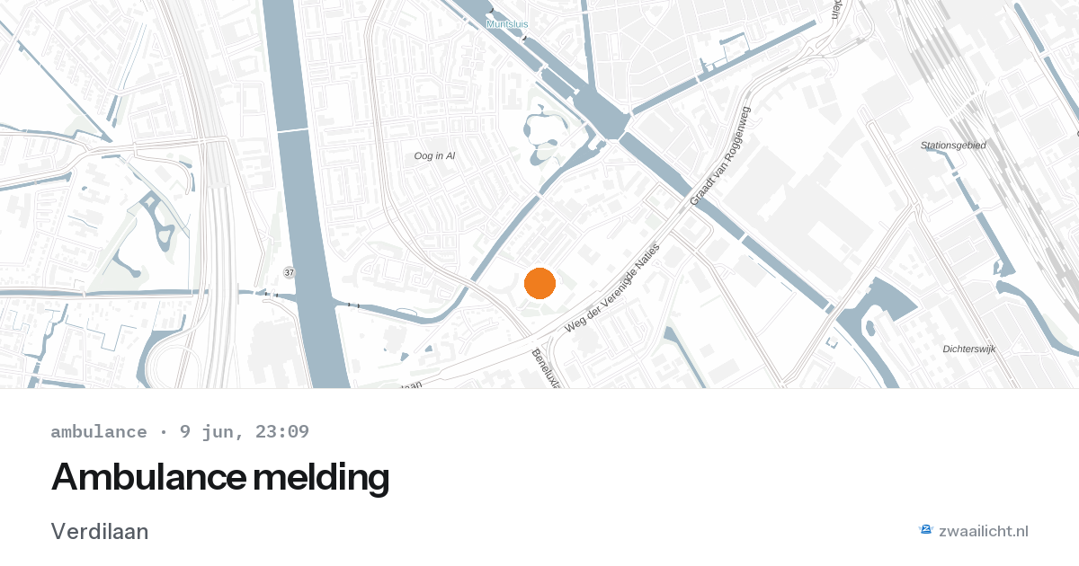 Ambulance melding — 9 jun 2026