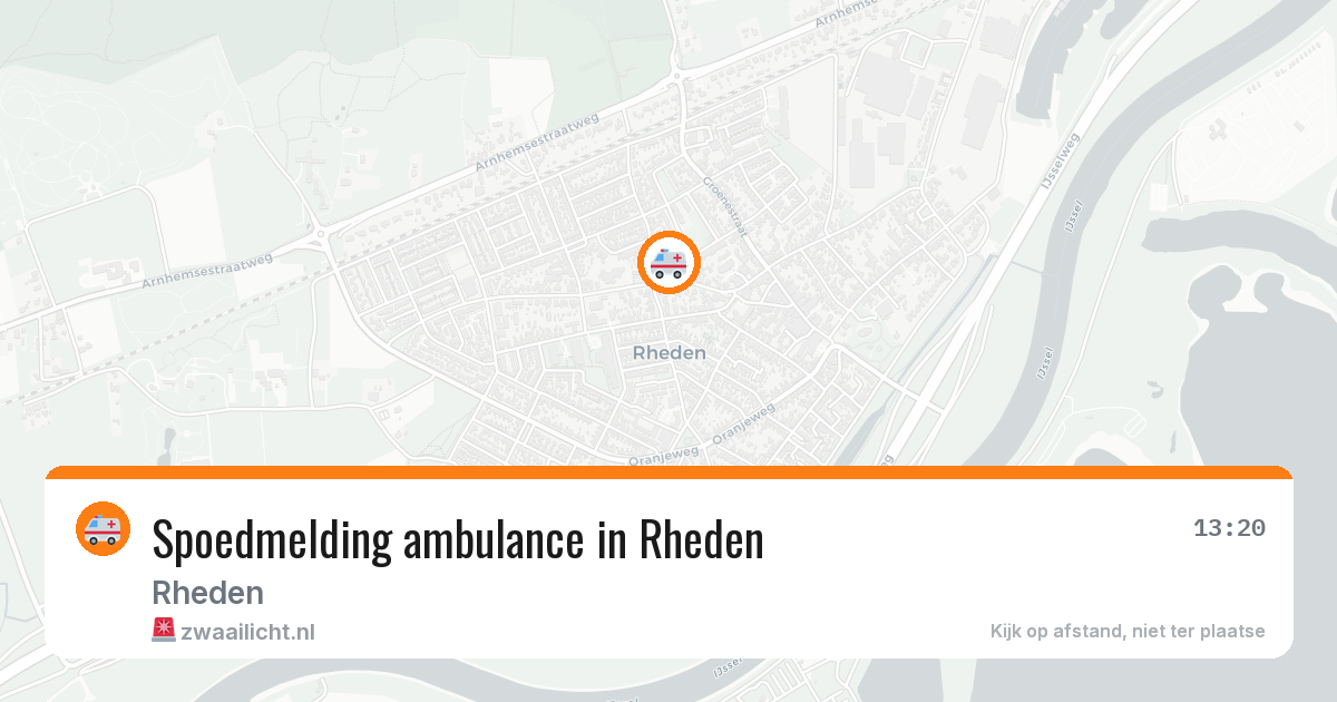 Spoedmelding ambulance in Rheden — 8 feb 2026