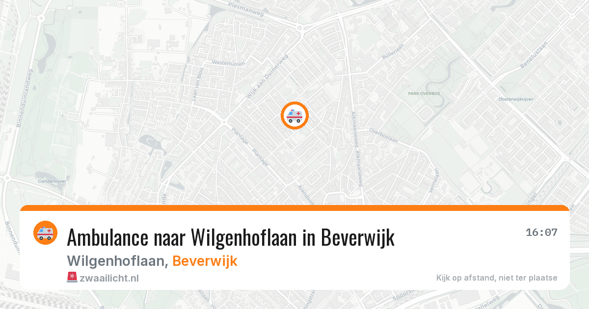Ambulance naar Wilgenhoflaan in Beverwijk — 19 mei 2026