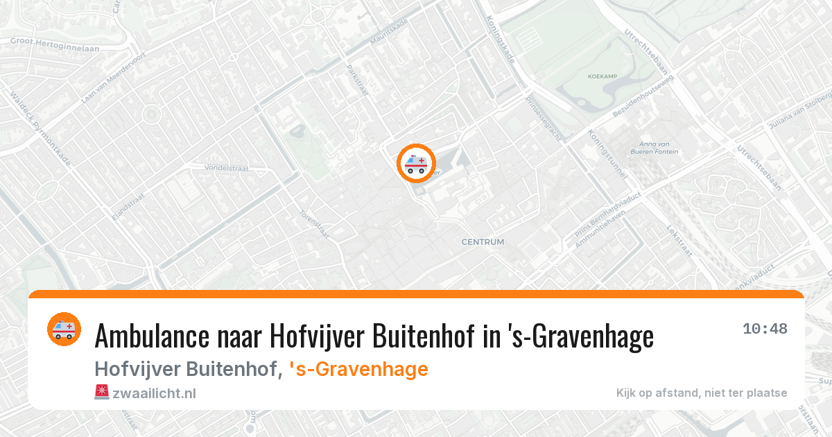 Ambulance naar Hofvijver Buitenhof in 's-Gravenhage — 2 feb 2026
