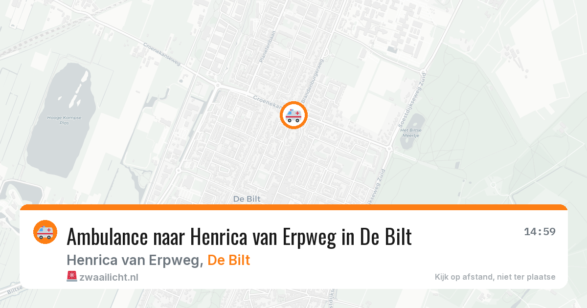 Ambulance naar Henrica van Erpweg in De Bilt — 30 apr 2026