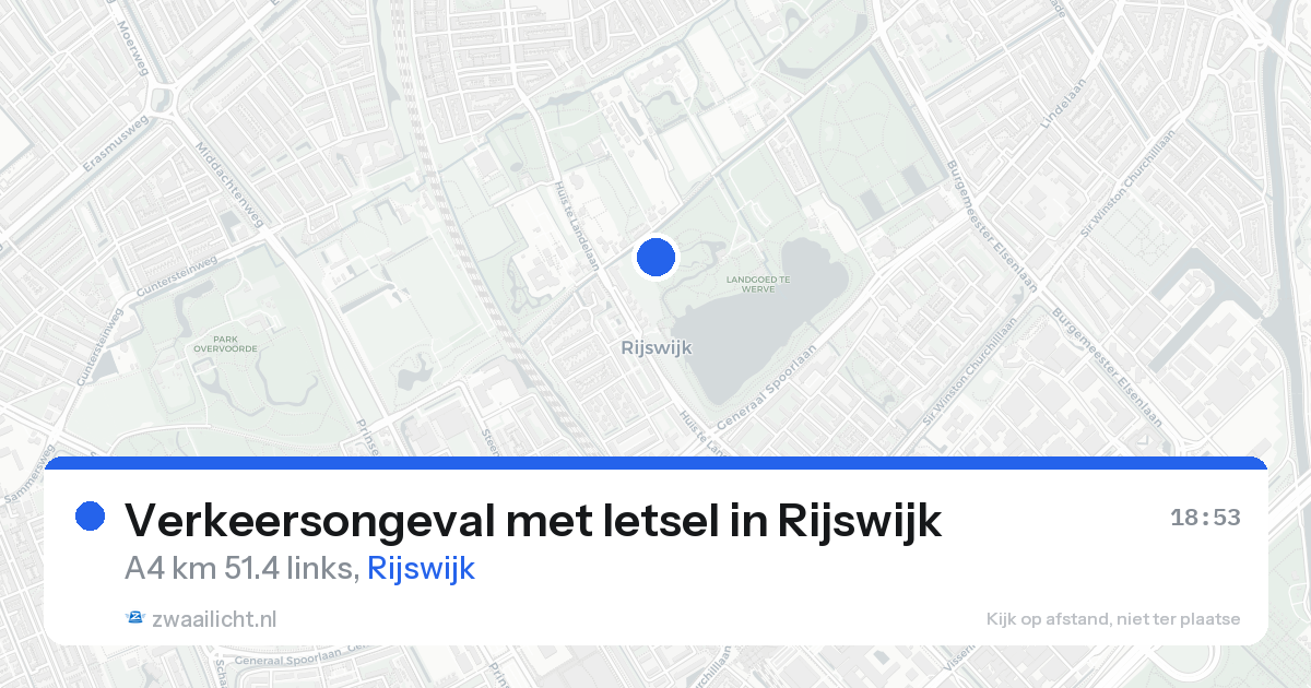 Verkeersongeval met letsel in Rijswijk — 23 apr 2026