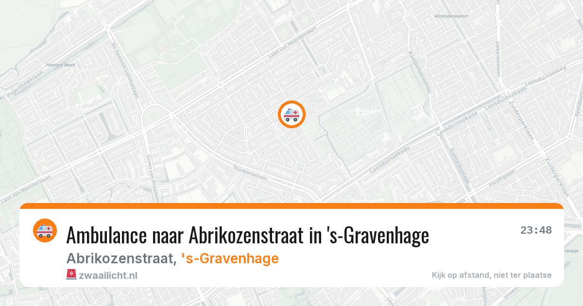 Ambulance naar Abrikozenstraat in 's-Gravenhage — 12 apr 2026