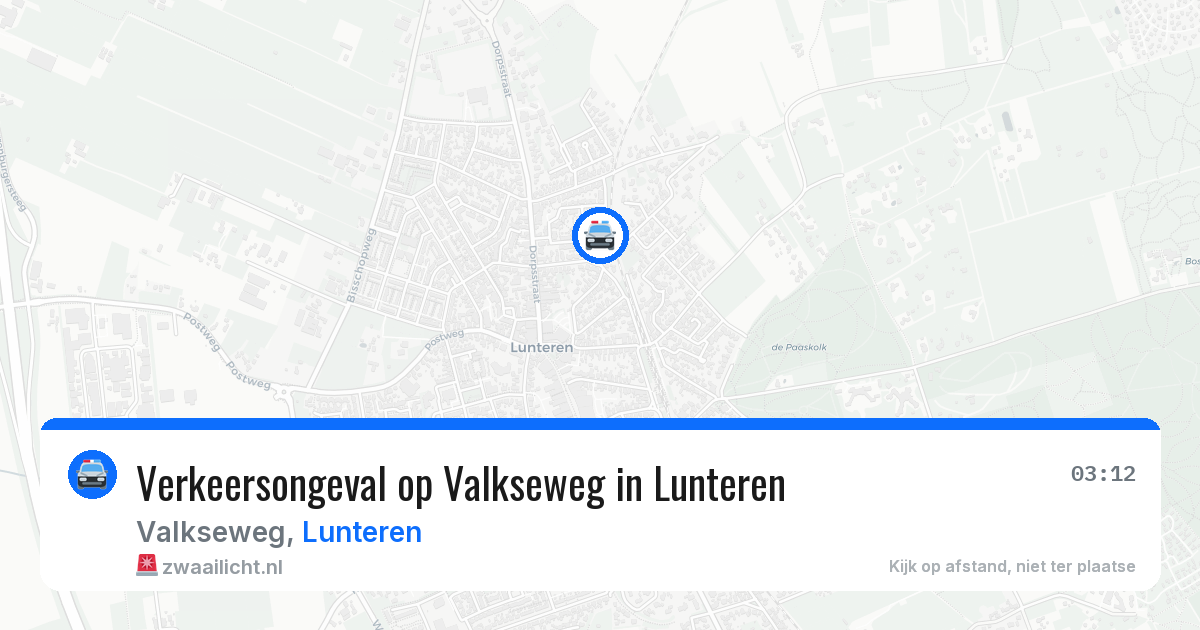 Verkeersongeval op Valkseweg in Lunteren — 27 jun 2026