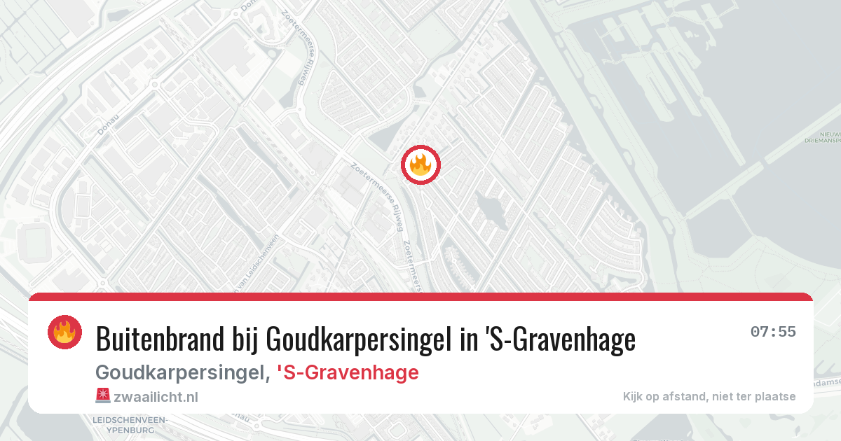 Buitenbrand bij Goudkarpersingel in 'S-Gravenhage — 28 jul 2026