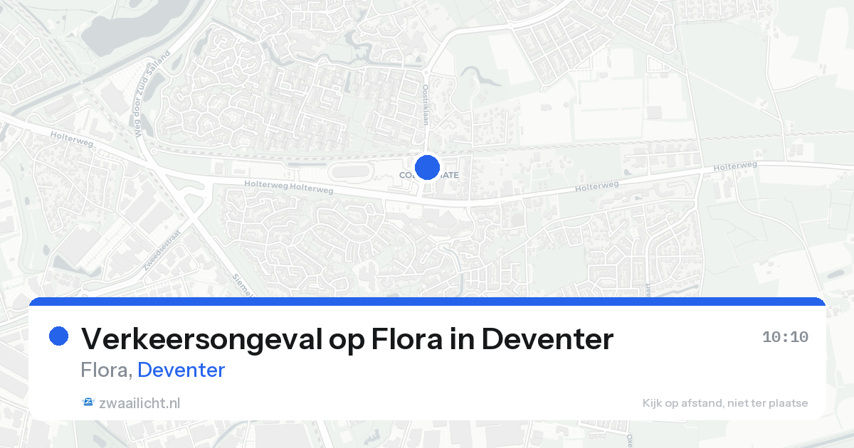 Verkeersongeval op Flora in Deventer — 14 aug 2026