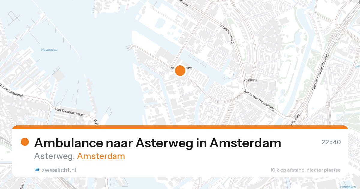 Ambulance naar Asterweg in Amsterdam — 26 aug 2026