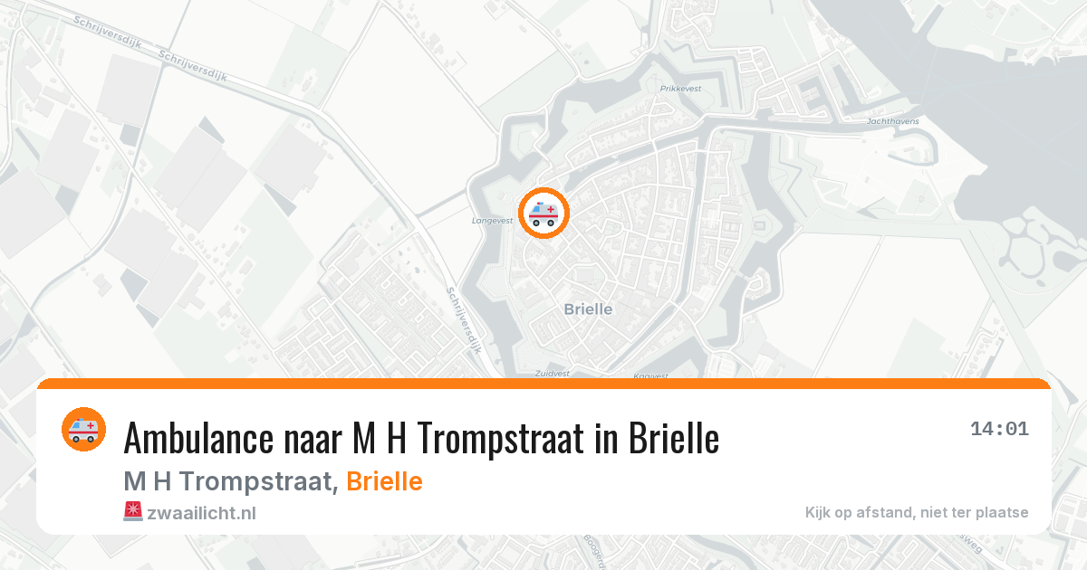 Ambulance naar M H Trompstraat in Brielle — 13 mei 2026