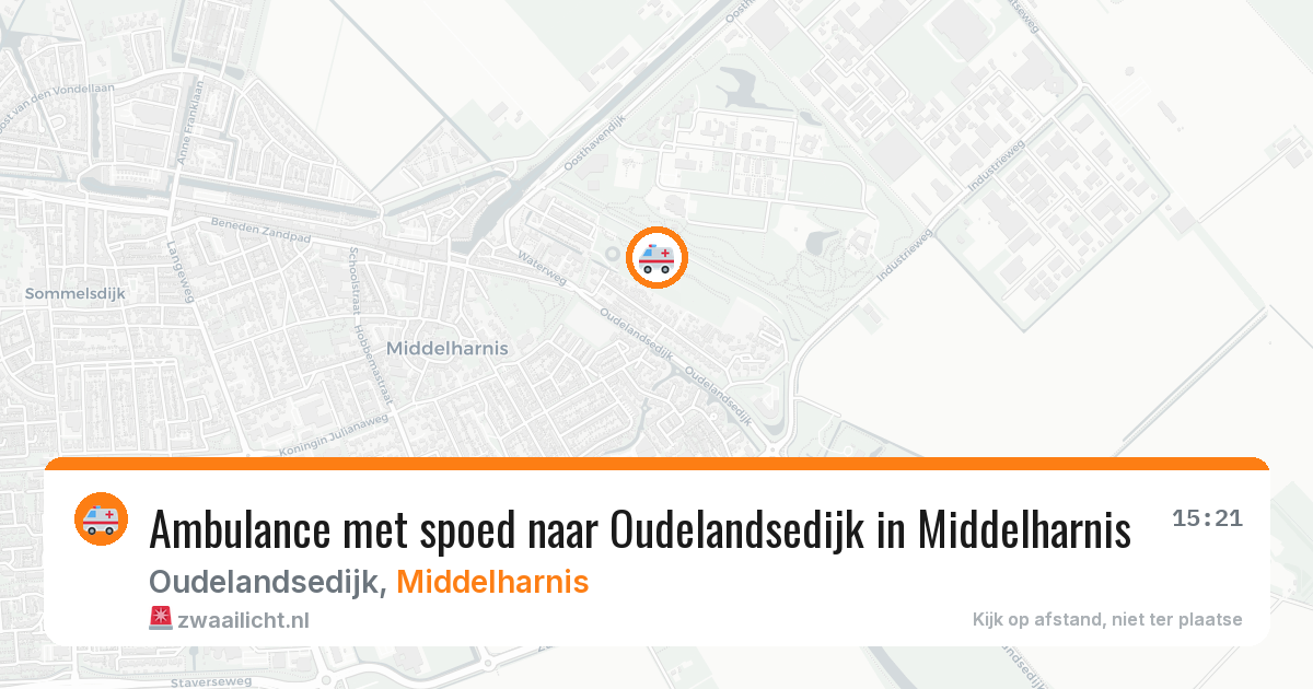 Ambulance met spoed naar Oudelandsedijk in Middelharnis — 4 aug 2026