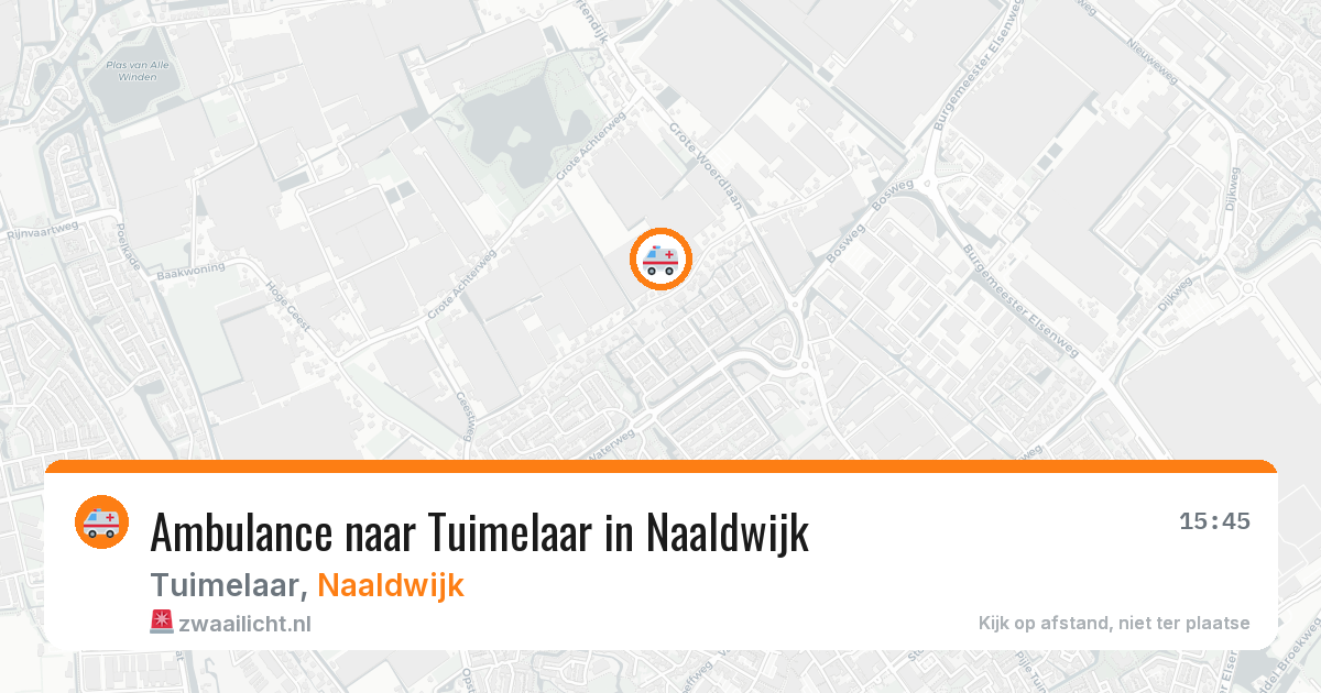 Ambulance naar Tuimelaar in Naaldwijk — 6 apr 2026