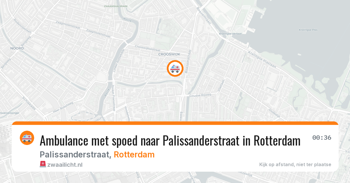 Ambulance met spoed naar Palissanderstraat in Rotterdam — 28 mei 2026