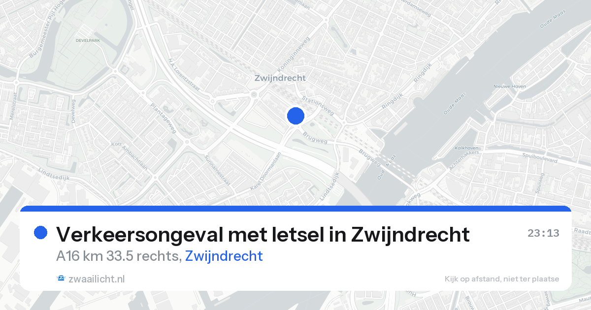 Verkeersongeval met letsel in Zwijndrecht — 24 aug 2026