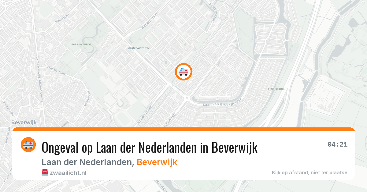 Ongeval op Laan der Nederlanden in Beverwijk — 24 mei 2026