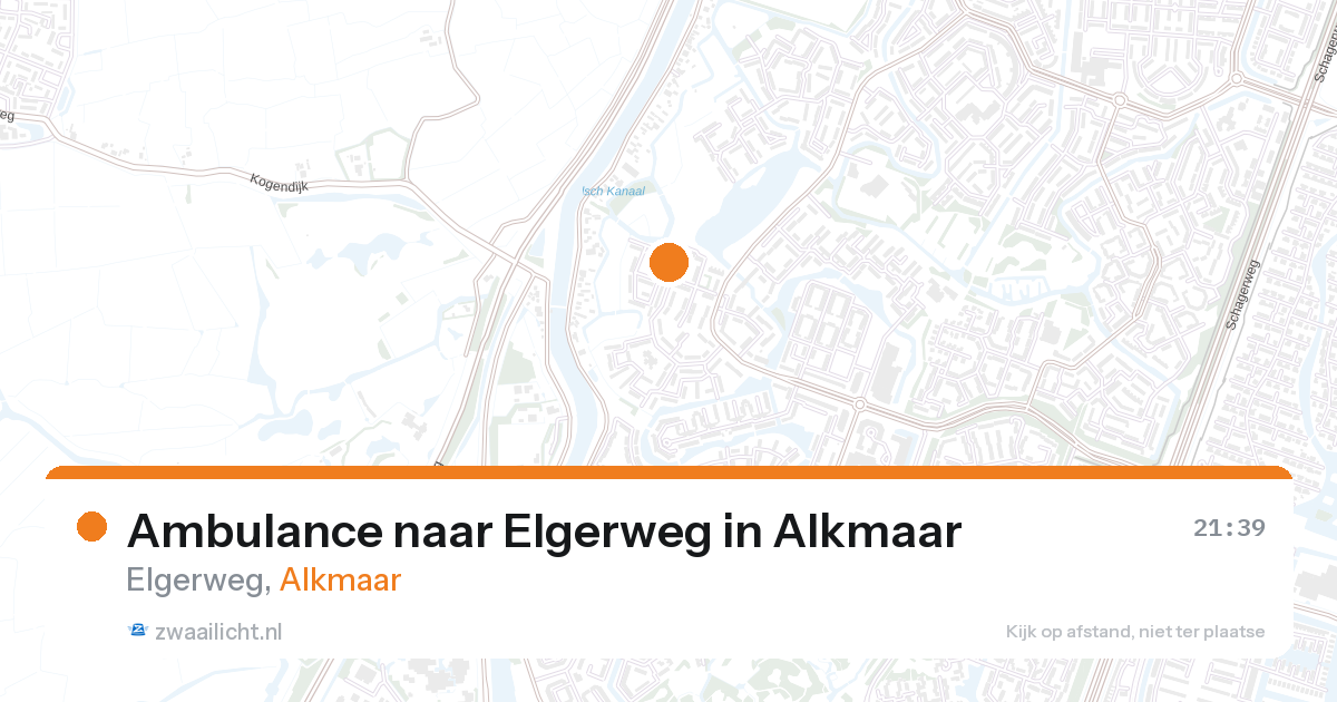 Ambulance naar Elgerweg in Alkmaar — 28 aug 2026
