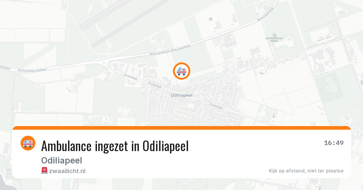 Ambulance ingezet in Odiliapeel — 8 feb 2026