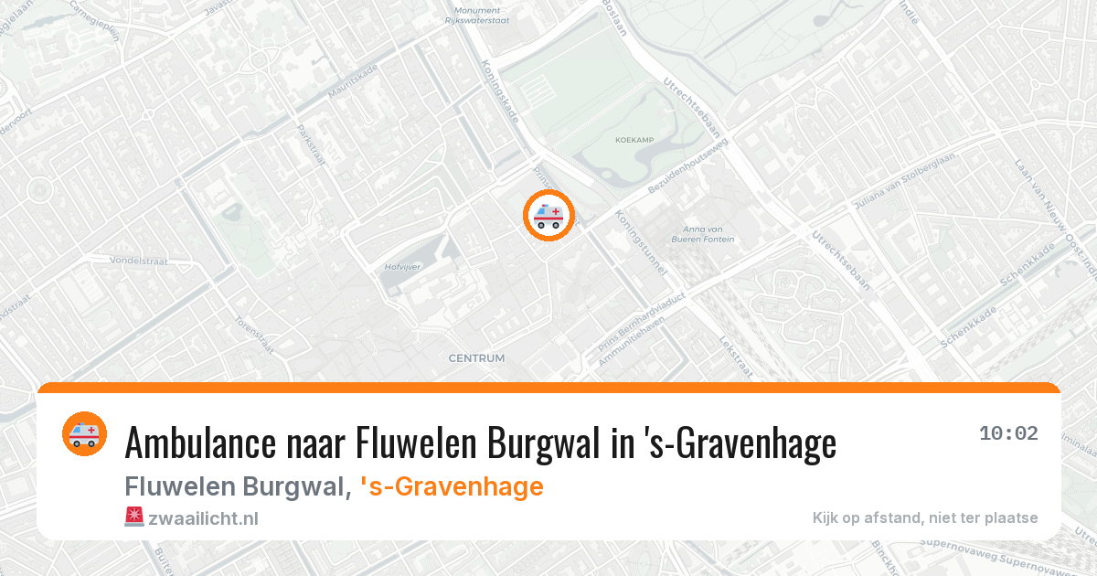 Ambulance naar Fluwelen Burgwal in 's-Gravenhage — 28 jun 2026