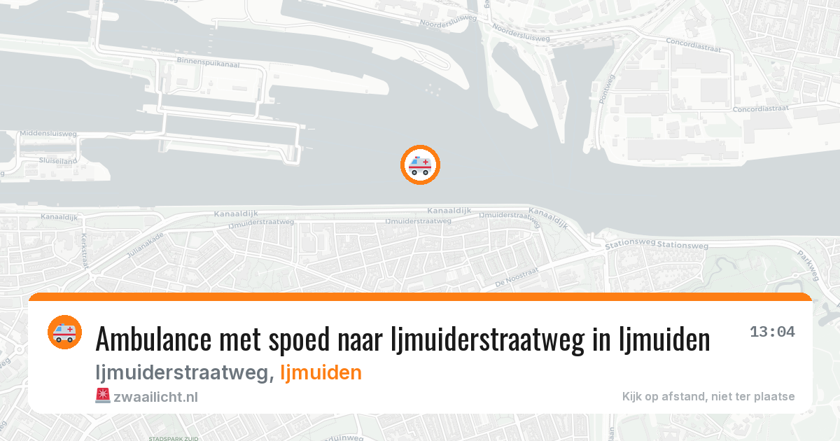 Ambulance met spoed naar Ijmuiderstraatweg in Ijmuiden — 30 jan 2026