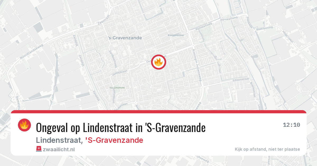 Ongeval op Lindenstraat in 'S-Gravenzande — 14 aug 2026