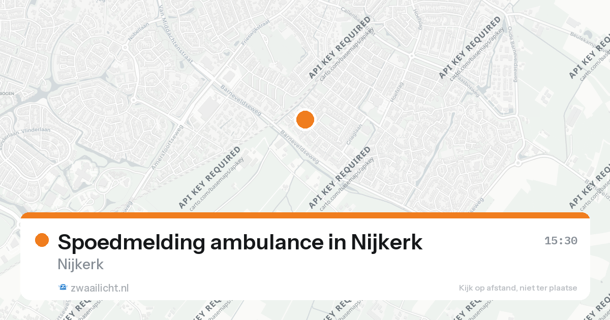 Spoedmelding ambulance in Nijkerk — 26 aug 2026