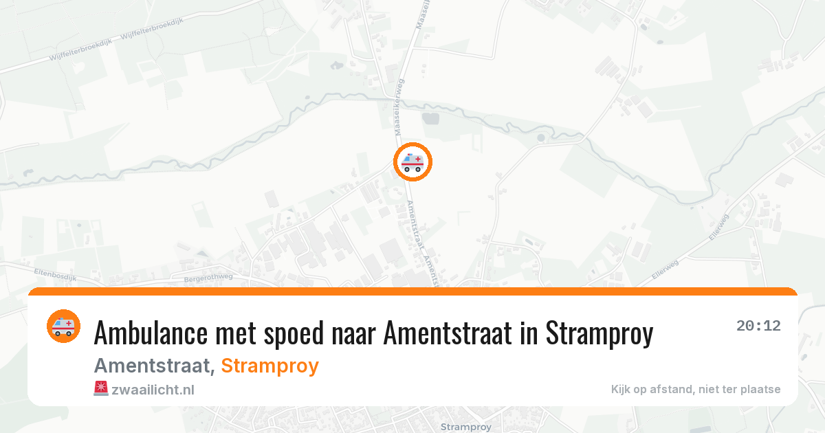Ambulance met spoed naar Amentstraat in Stramproy — 4 jul 2026