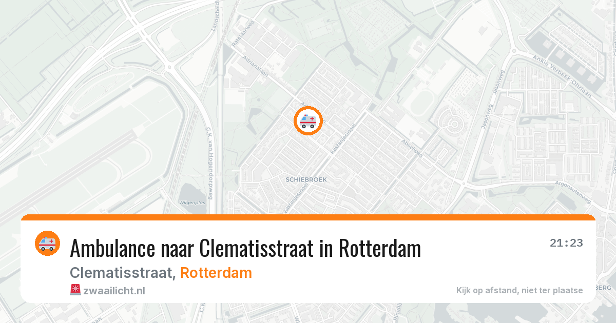 Ambulance naar Clematisstraat in Rotterdam — 31 jul 2026