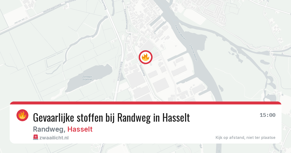 Gevaarlijke stoffen bij Randweg in Hasselt — 11 jun 2026