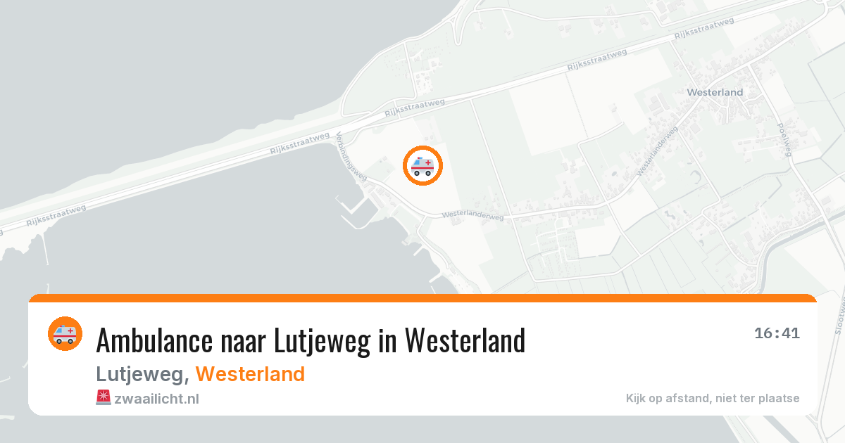 Ambulance naar Lutjeweg in Westerland — 13 jun 2026