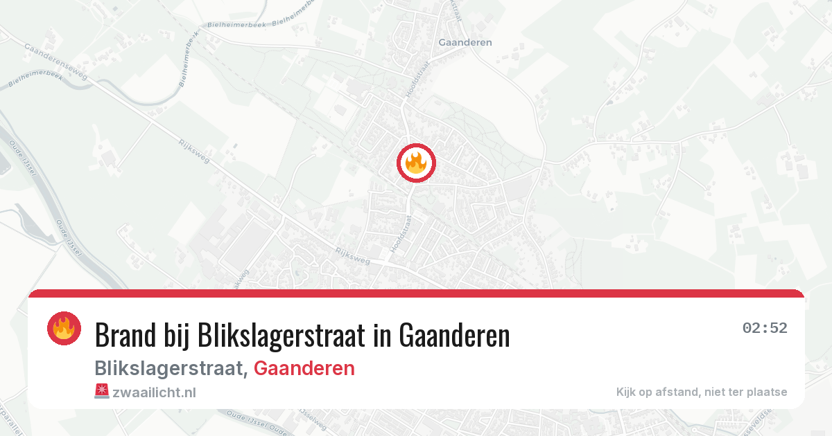 Brand bij Blikslagerstraat in Gaanderen — 8 mei 2026