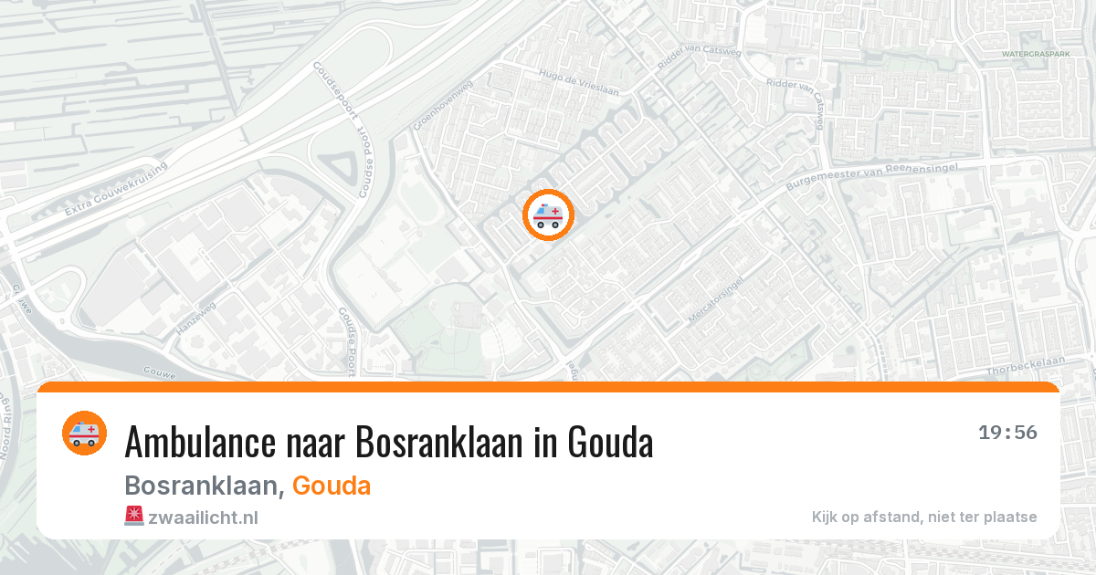 Ambulance naar Bosranklaan in Gouda — 29 jul 2026