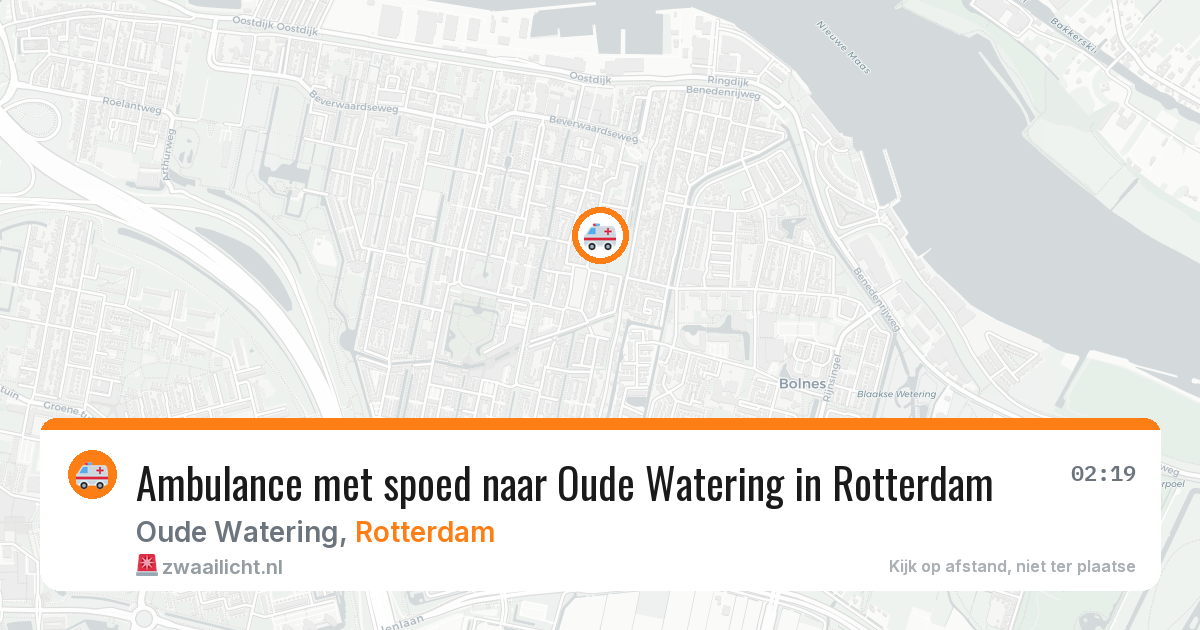 Ambulance met spoed naar Oude Watering in Rotterdam — 24 jun 2026