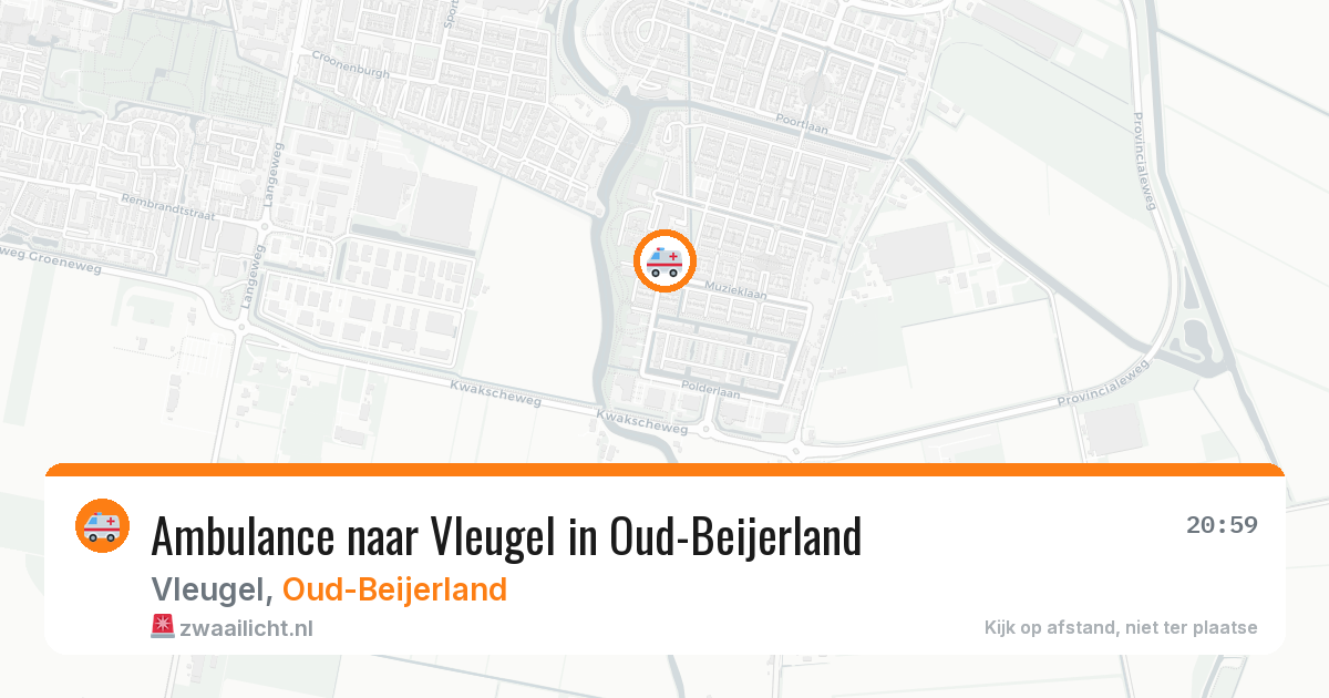 Ambulance naar Vleugel in Oud-Beijerland — 6 jun 2026