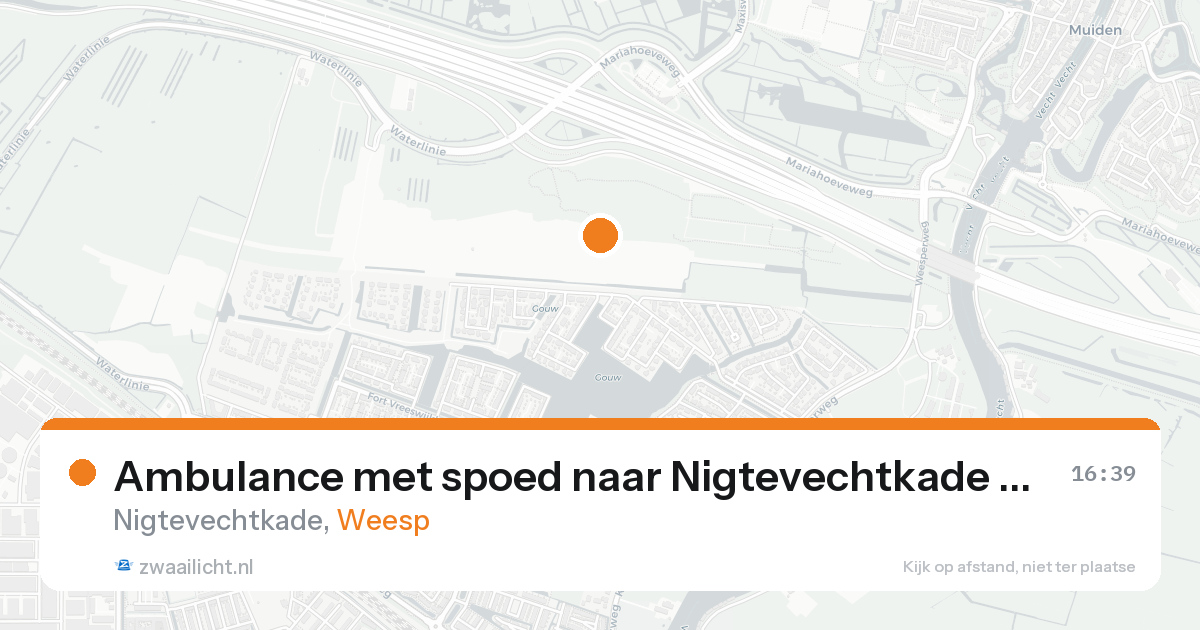 Ambulance met spoed naar Nigtevechtkade in Weesp — 31 jan 2026