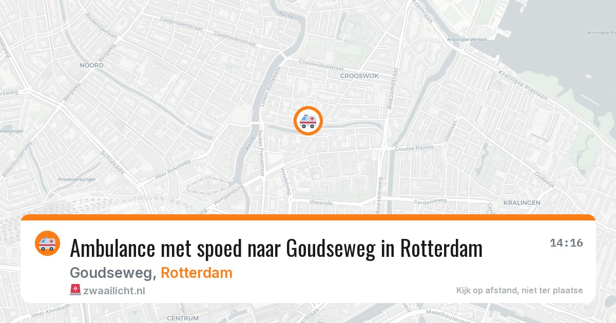 Ambulance met spoed naar Goudseweg in Rotterdam — 30 jun 2026