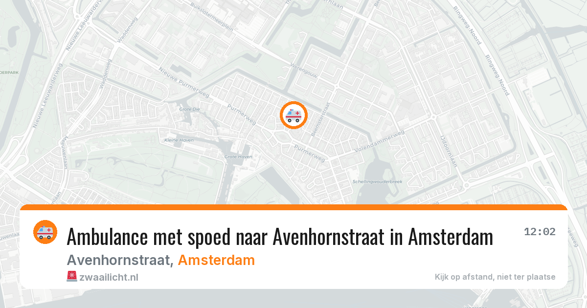 Ambulance met spoed naar Avenhornstraat in Amsterdam — 27 mei 2026