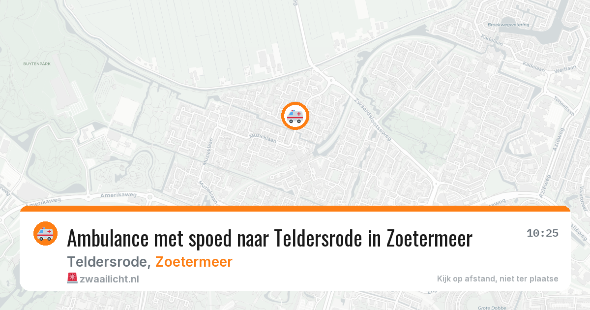 Ambulance met spoed naar Teldersrode in Zoetermeer — 30 jun 2026