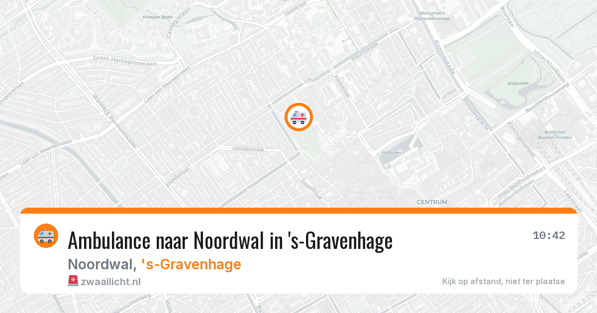 Ambulance naar Noordwal in 's-Gravenhage — 27 mei 2026