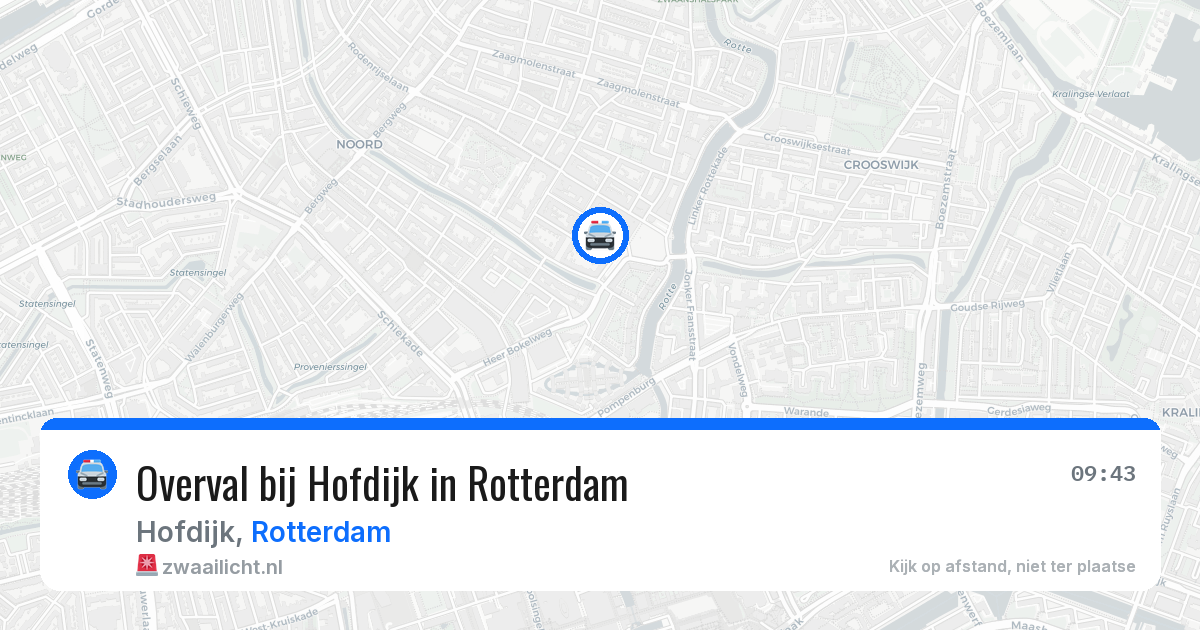 Overval bij Hofdijk in Rotterdam — 6 mei 2026